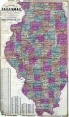 Illinois State Map, Mercer County 1874